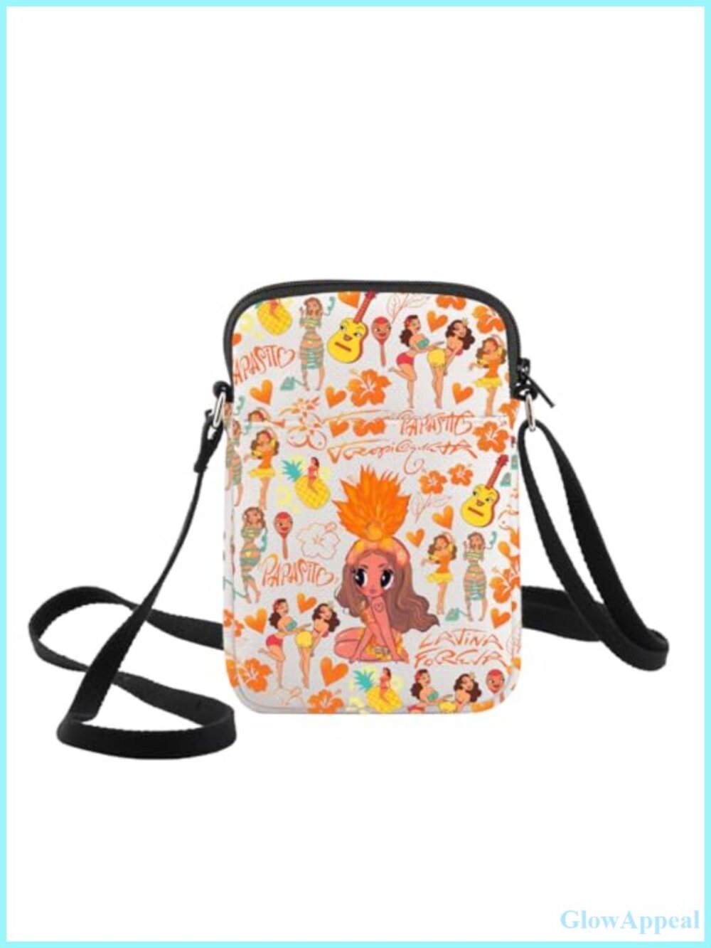 Canvas Crossbody Bag Music Lover Concert Shoulder Bag
